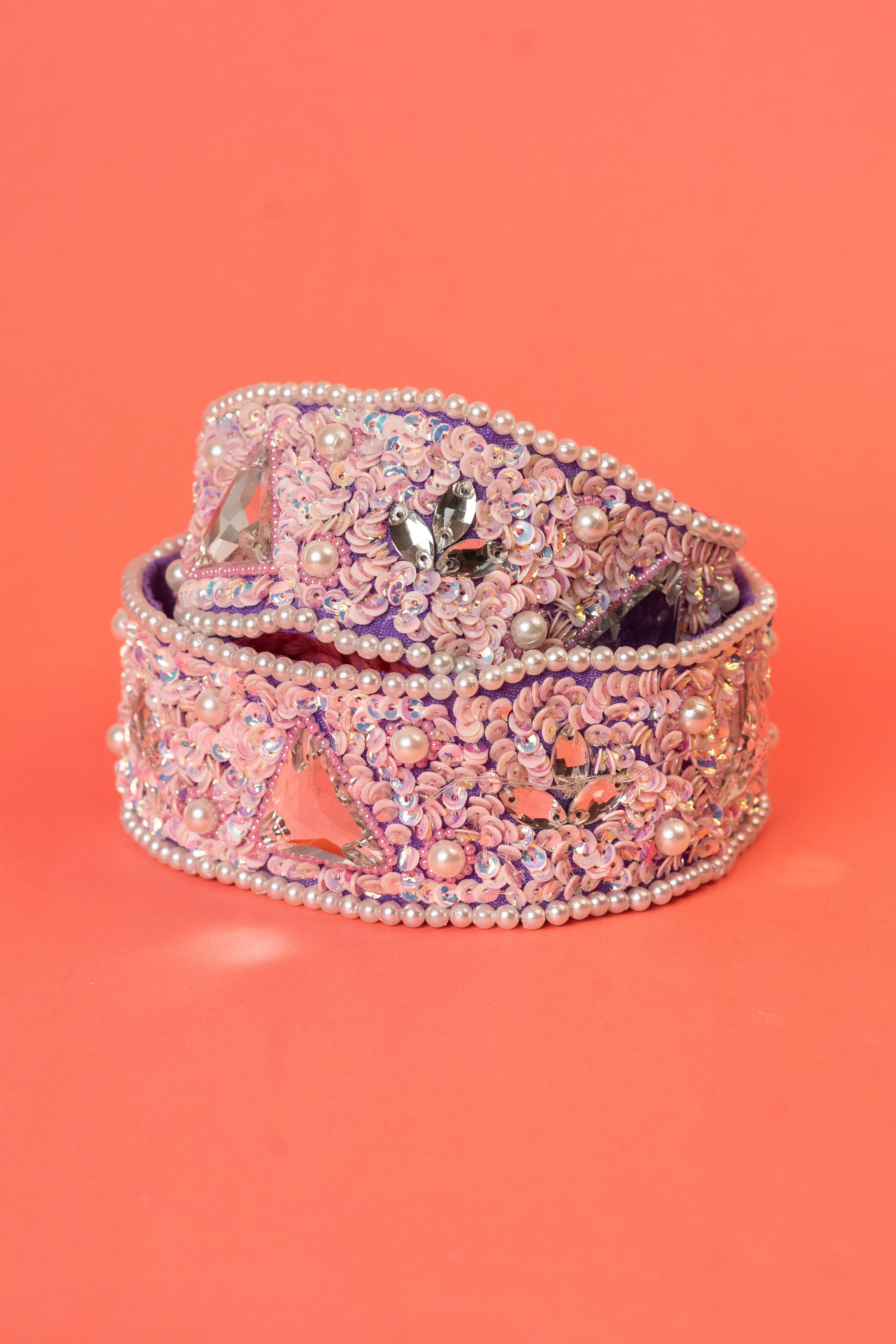 Kundan beaded hand embroidered waist belt